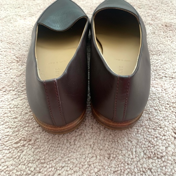 NWOT Everlane The Modern Point Burgundy Leather Size 9 - Picture 3 of 8